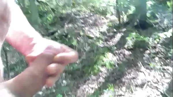 Hiking with a hard dick