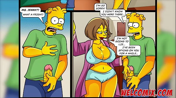 Fucking the hot mother-in-law! Simptoons, Simpsons porn