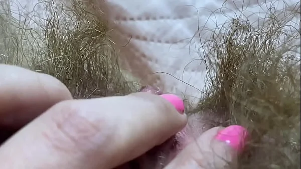 New Hairy pussy big clit compilation closeup amateur