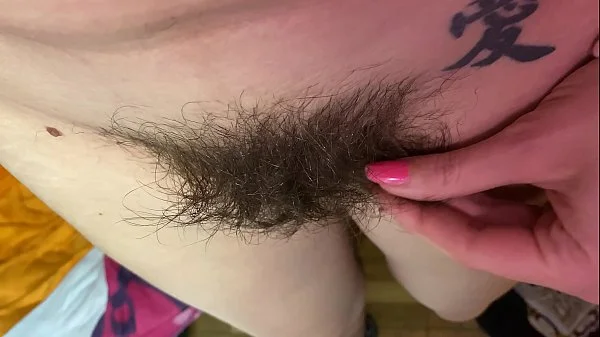 extreme close up on my hairy pussy huge bush 4k HD video hairy fetish