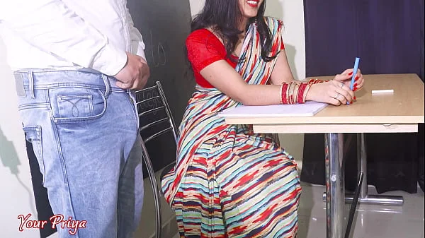 Priya Hot teacher joined first college day and she gets Tight Ass fucked hard Twice until cum Dripping out of ass in Hindi audio