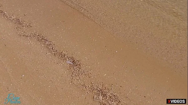 OMG STRANGER CUM IN MY PANTIES ON THE BEACH