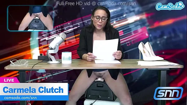 News Anchor Carmela Clutch Orgasms live on air