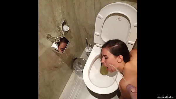 Teen slut used as a human toilet compilation