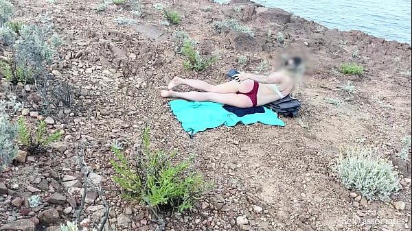 PUBLIC DICK FLASH ON THE BEACH. I pull out my dick in front of a young girl on the nudist beach.